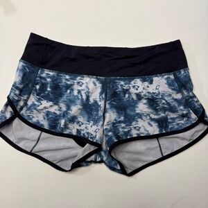 lululemon athletica Blue Tie-Dye Athletic Speed Up Shorts